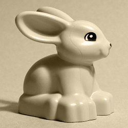 画像: 6255014【White】デュプロ ウサギ 1個