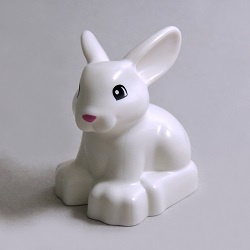 画像1: 6255014【White】デュプロ ウサギ 1個