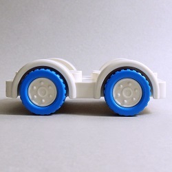 画像: 6286216【White】デュプロ 2x6カーベース(Dark Azure Tires) 1個