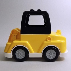 画像: 6299072＋6299067＋6287574【Black＋Yellow＋White】デュプロ 建設機械の車体(おしてGO！) 1個