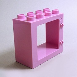 画像1: 6343646【Bright Pink】デュプロ 2x4x3窓枠 1個