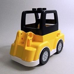 画像1: わけあり 6299072＋6299067＋6287574【Black＋Yellow＋White】デュプロ 建設機械の車体(おしてGO！) 1個